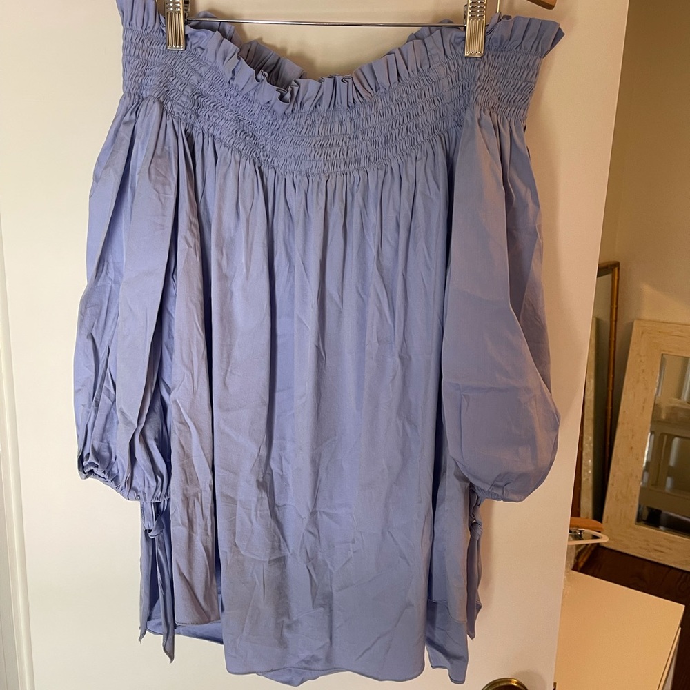 Caroline Constas off the shoulder top.